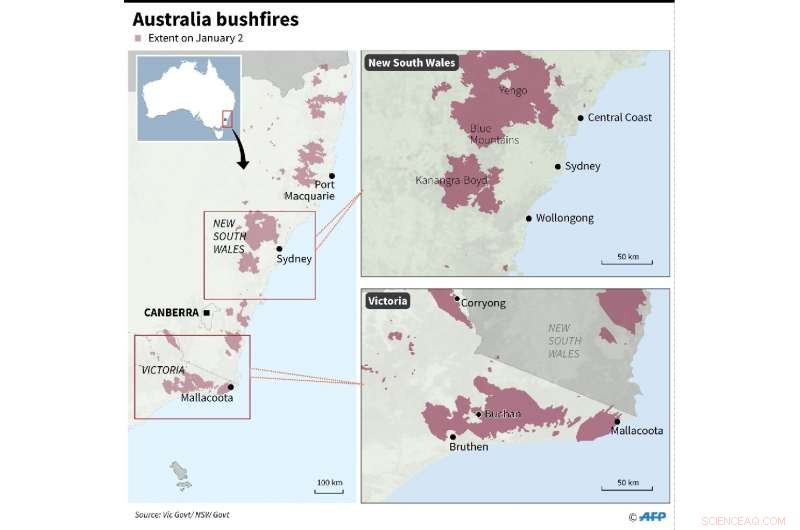 Australia Orders Evacuation of Fire-Affected Towns Ahead of Heatwave
