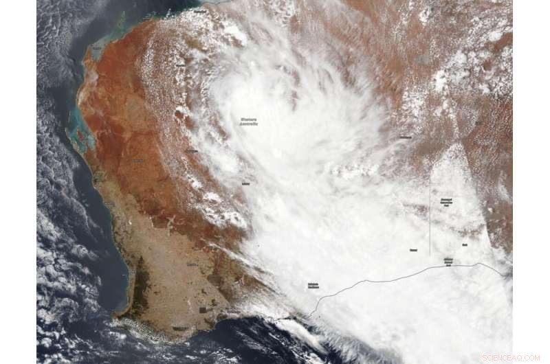 NASA-NOAA Satellite Tracks Remnants of Tropical Storm Blake Across Western Australia