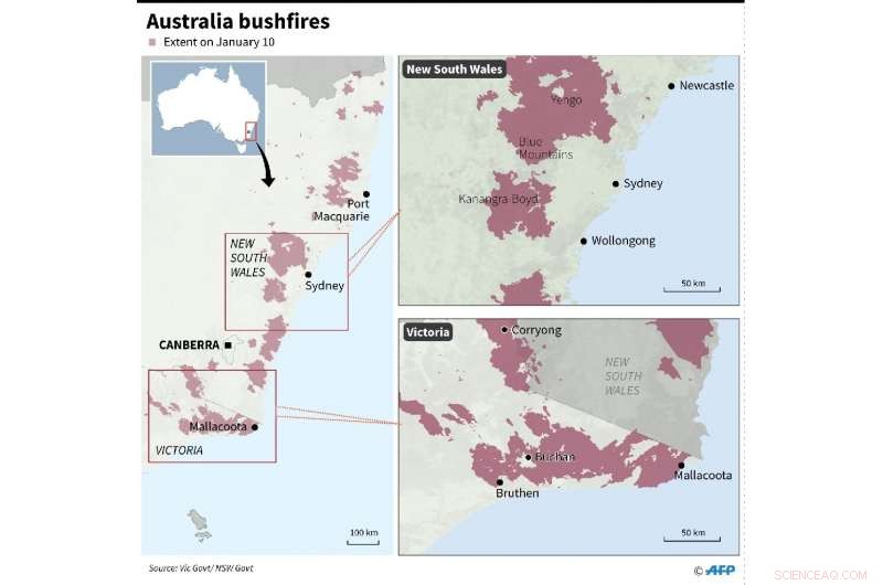 Australia Bushfires Still Struggle as Rain Offers Brief Relief
