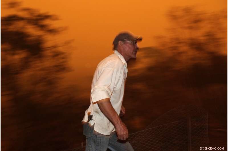Two Australian Wildfires Merge into Massive Inferno, Injuring a Man