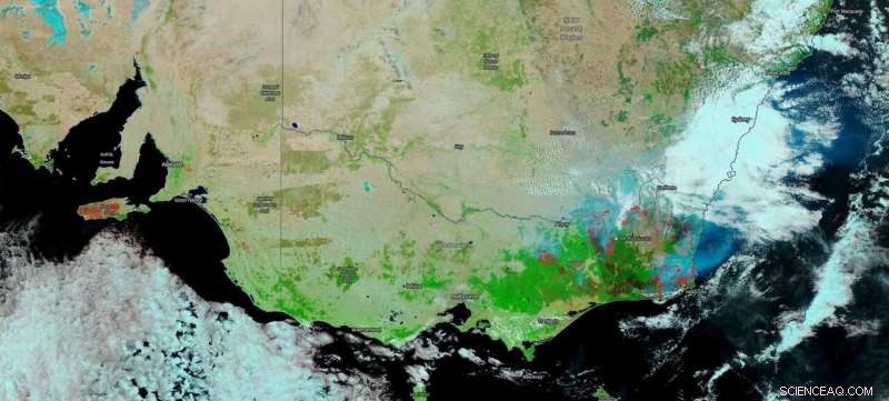 NASA Monitors Global Spread of Australian Bushfire Smoke via Aerosol Levels
