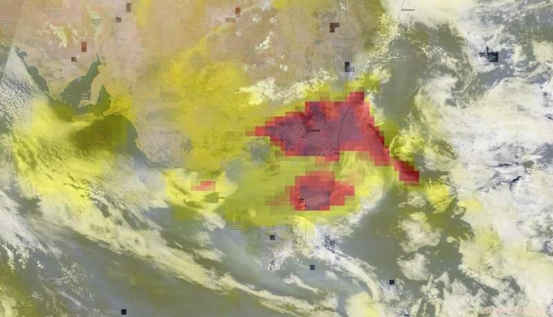 NASA Monitors Global Spread of Australian Bushfire Smoke via Aerosol Levels