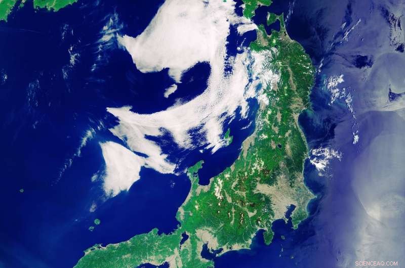 Copernicus Sentinel-3 Satellite Image of the Japanese Archipelago and Western Pacific