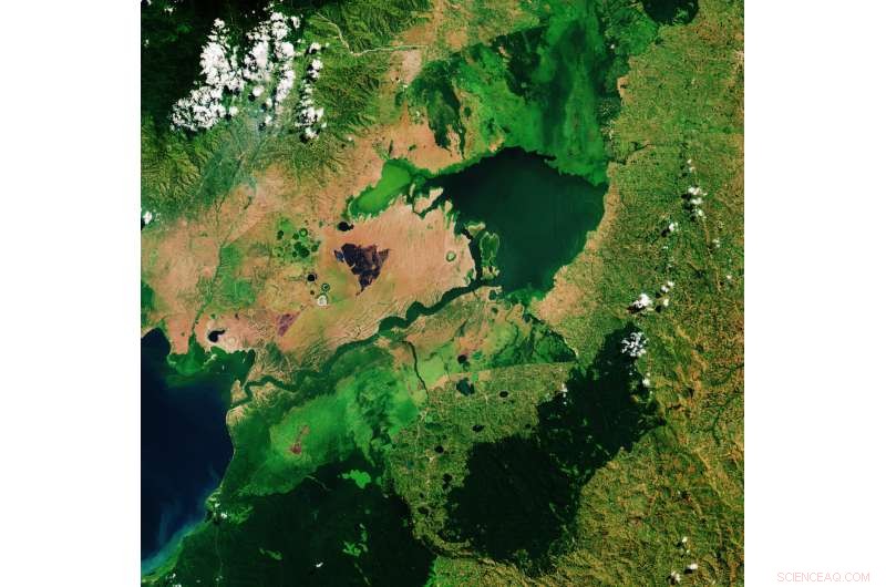 Lake George, Uganda – A Captivating Satellite View