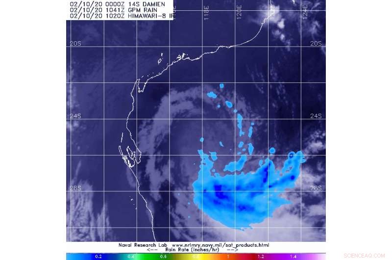 NASA Examines Heavy Rainfall from Ex‑Tropical Cyclone Damien in Western Australia