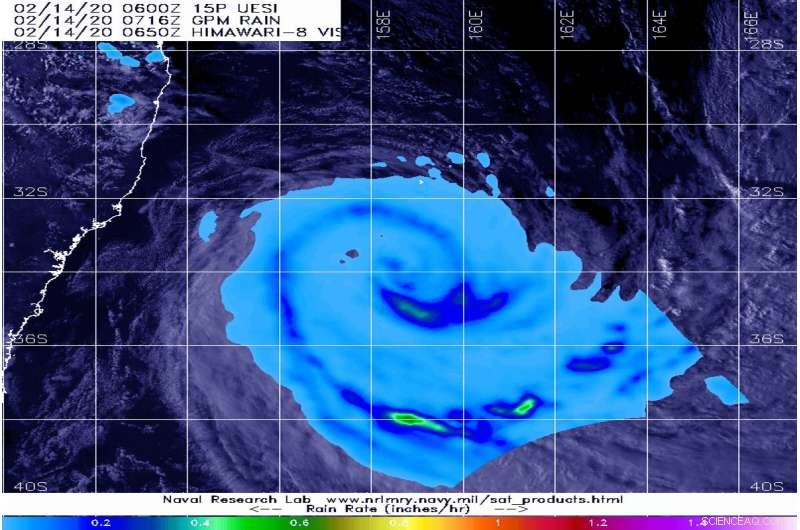 NASA Detects Heavy Rainfall from Former Cyclone Uesis Impacting New Zealand