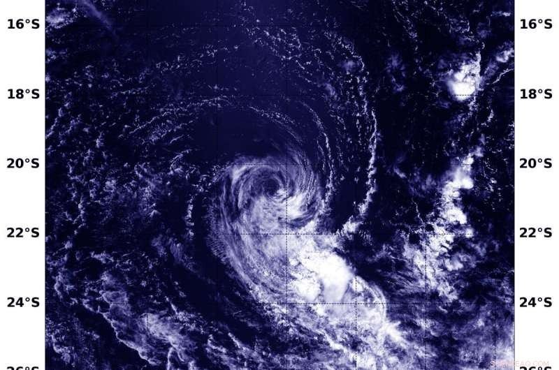 NASA Detects Wind Shear Impacting Tropical Storm Gabekile