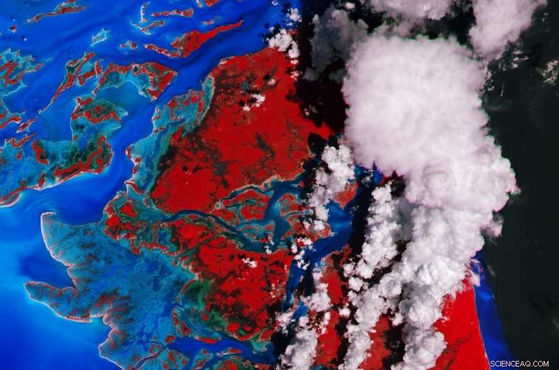 Post-Hurricane Dorian Satellite Image of Andros Island, Bahamas