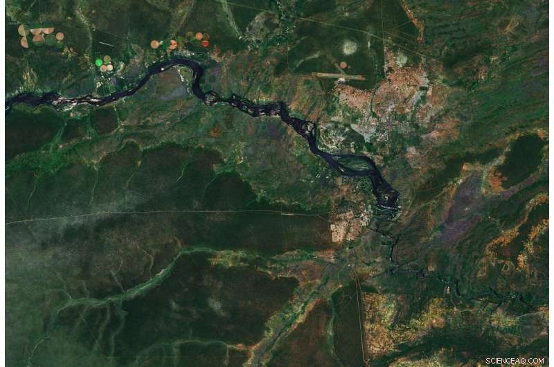 Stunning View of Victoria Falls from Copernicus Sentinel‑2