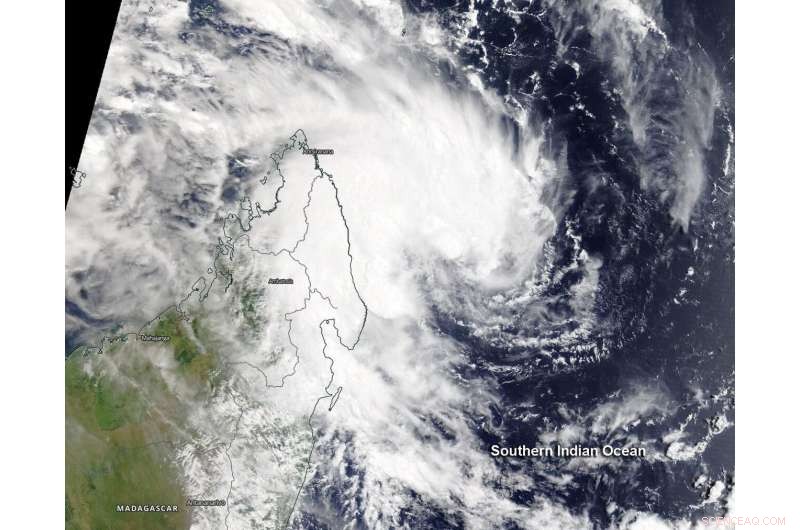 NASA s Terra Satellite Traces Formation of Tropical Storm 22S near Madagascar