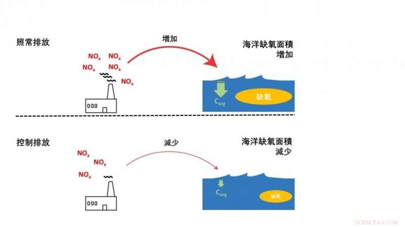 Reducing Human Emissions Enhances Water Quality in Coastal Seas