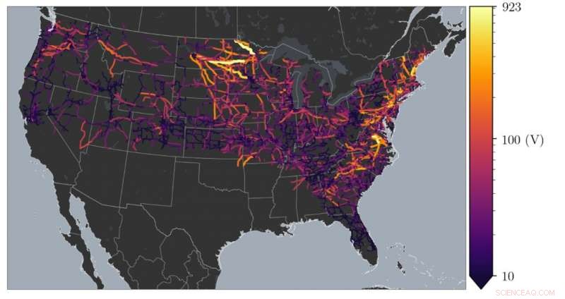 USGS Map Highlights Geoelectric Threats to Two-Thirds of U.S. Power Grid