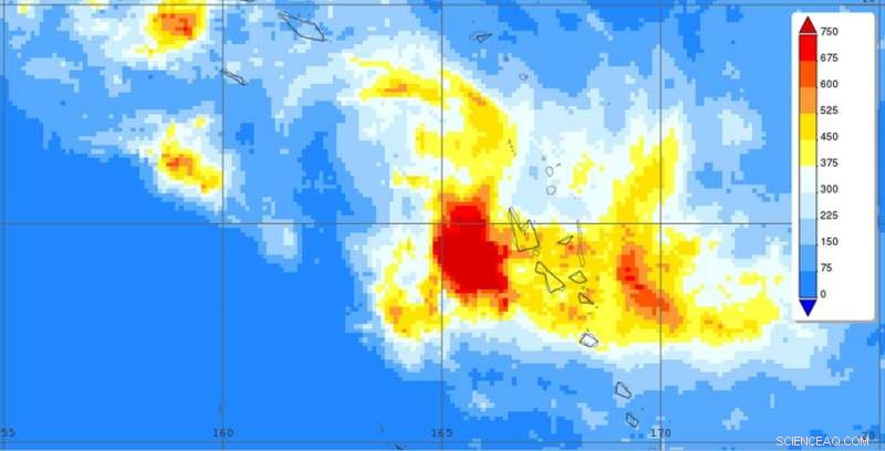 NASA Reports Record Rainfall from Cyclone Harold in the South Pacific