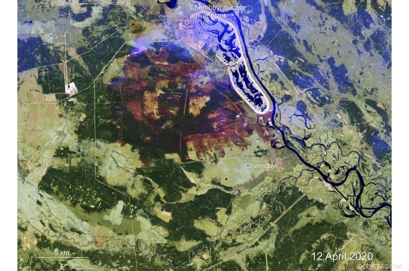 Satellite Mapping of Chernobyl Wildfires: Real-Time Thermal Analysis