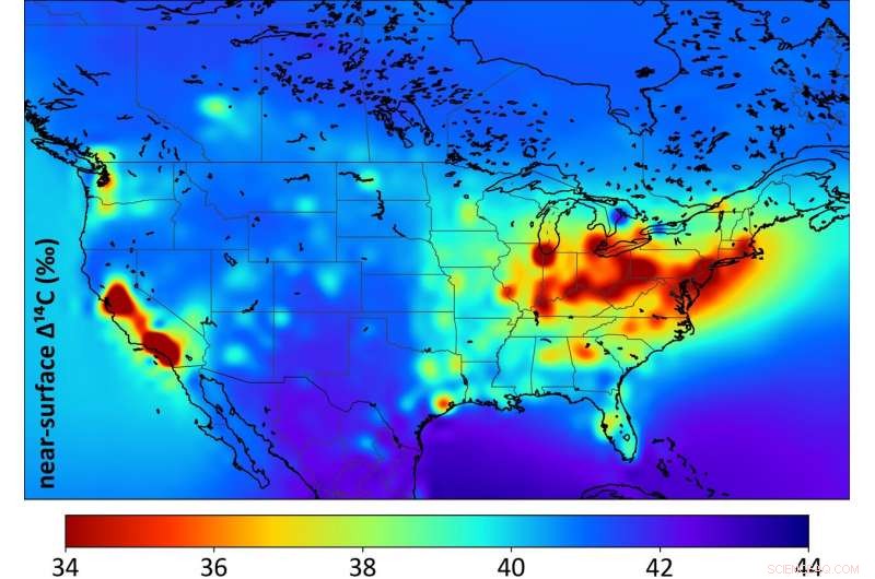 Using Carbon‑14 to Trace Fossil Fuel Emissions