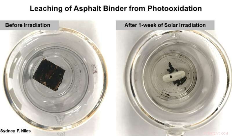 Researchers Discover Sun and Rain Turn Asphalt Binder into Potentially Toxic Substances