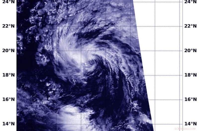 NASA Satellites Detect Wind Shear and Cooler Waters, Signaling the Decline of Tropical Depression 7E