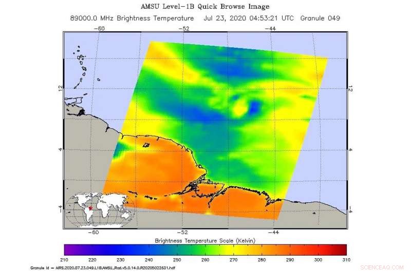 NASA Uses Aqua Satellite to Track Structural Changes in Tropical Storm Gonzalo