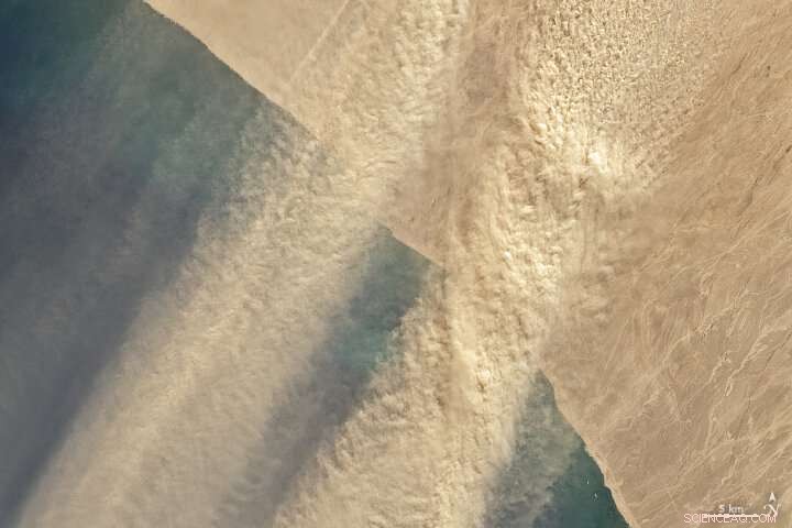 Namibia s Dust Storms Reach the Atlantic: A Satellite View