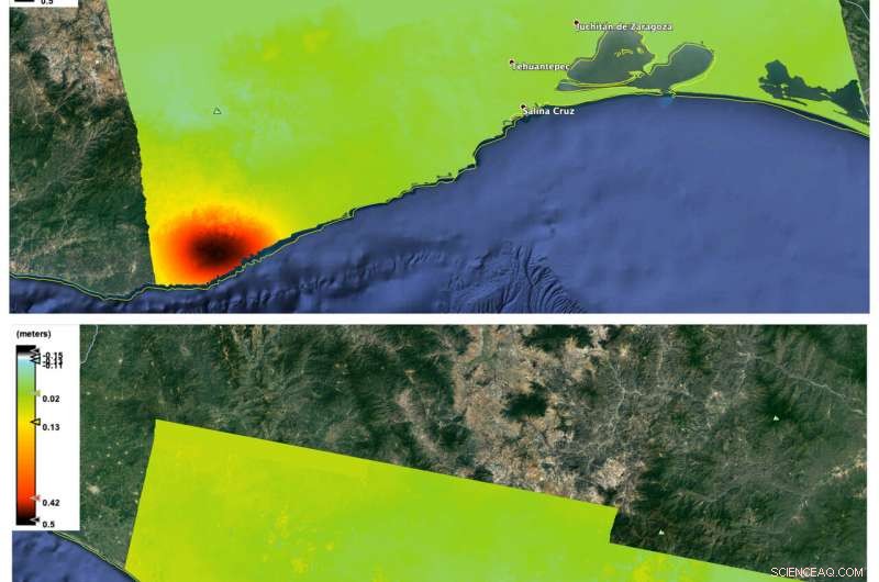 Satellite Mapping of the Oaxaca Earthquake: Surface Displacement Analysis
