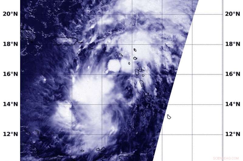 NASA Tracks Potential Tropical Cyclone 9 in the Eastern Caribbean