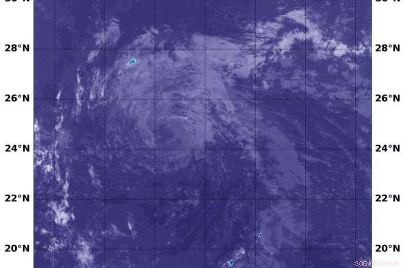 NASA Terra Satellite Reports No Strong Thunderstorms Remaining in Tropical Storm Douglas