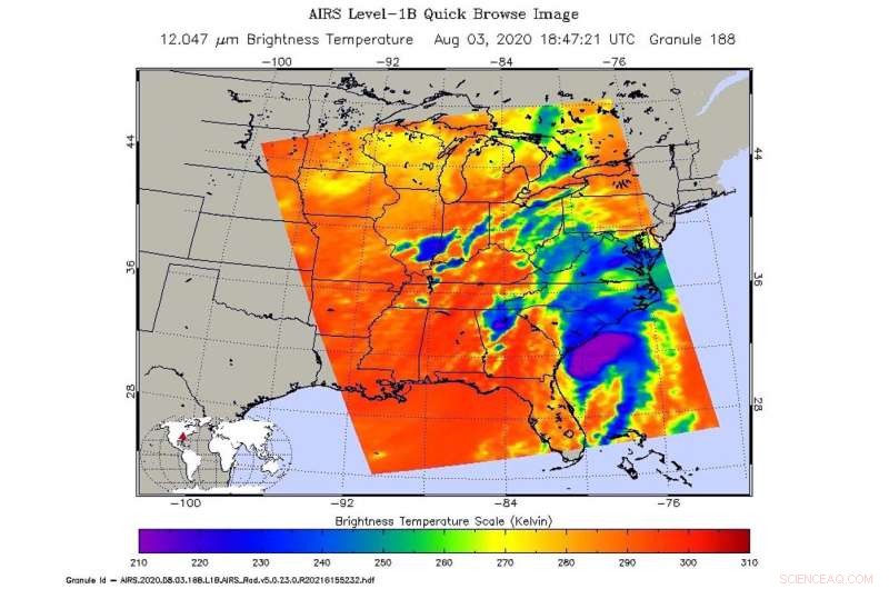 NASA Shares Real-Time Data on Tropical Storm Isaias Impacting the Eastern Seaboard