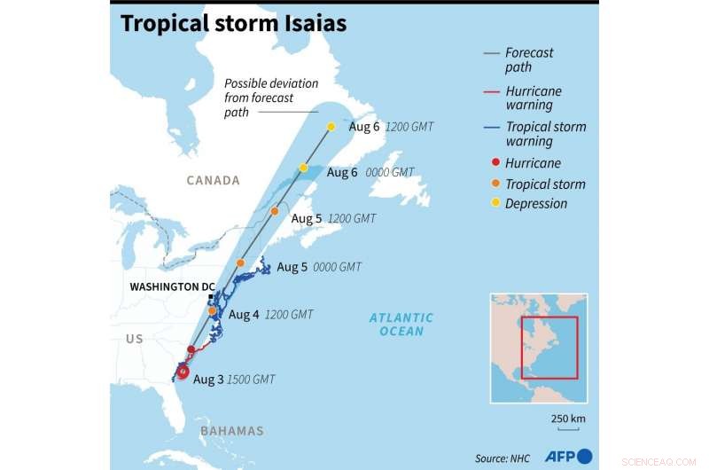 Tropical Storm Isaias Claims Five Lives, Moves into Canada