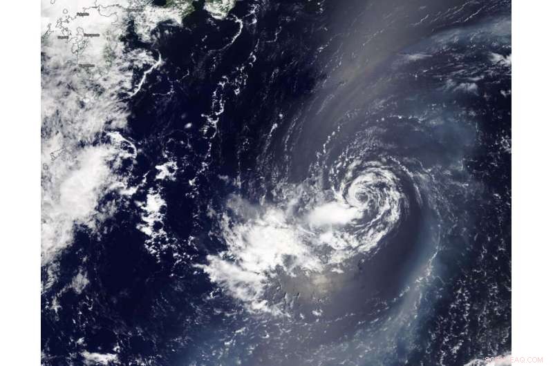NASA Captures Wind-Sheared Tropical Depression 06W in the Northwestern Pacific