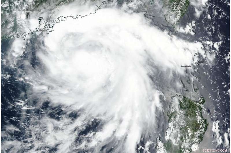 NASA-NOAA Suomi NPP Satellite Captures High-Resolution Image of Tropical Storm Higos in South China Sea