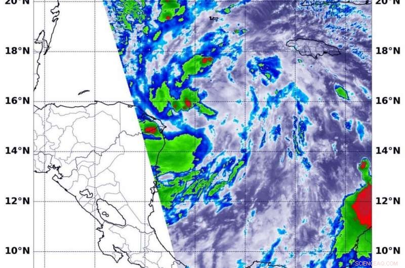 NASA’s Terra Satellite Analyzes Caribbean Tropical Depression 14 for Improved Forecasts