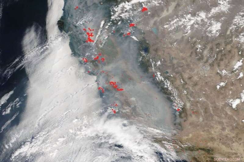 NASA s Terra Satellite Reveals Extensive Smoke Cover Over California Amid Wildfires