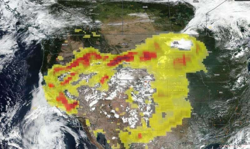 NASA s Terra Satellite Reveals Extensive Smoke Cover Over California Amid Wildfires