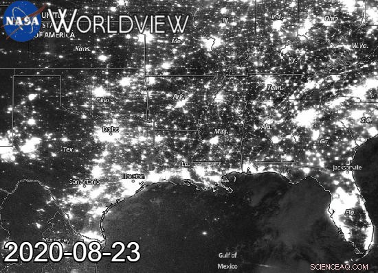 NASA-NOAA Satellite Maps Nighttime Path of Tropical Depression Laura Across the U.S.