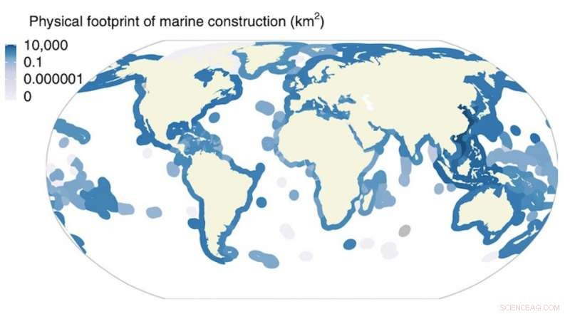 Global Study Quantifies Human Construction Footprint on Oceans for the First Time