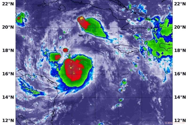 NASA Detects Intensifying Tropical Storm Nana in the Caribbean