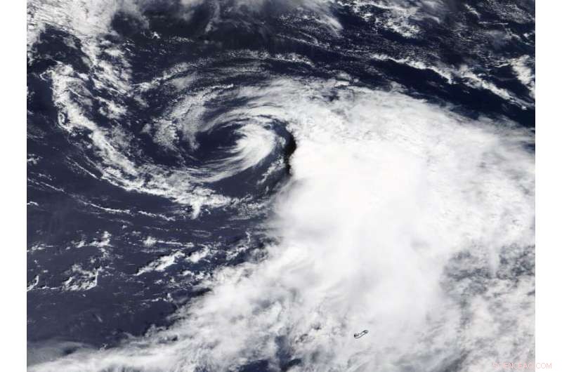 NASA’s Terra Satellite Captures Wind Shear Impact on Hurricane Omar