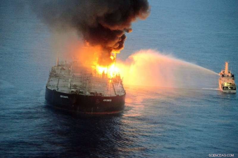 Tugboats Battle to Halt Flaming Oil Tanker Threatening Sri Lanka Coast