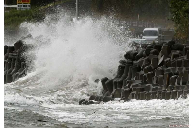Typhoon Brings Heavy Rain and Strong Winds to Southern Japan