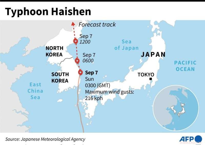 Typhoon Strikes South Korea, Sparking Landslides in Japan