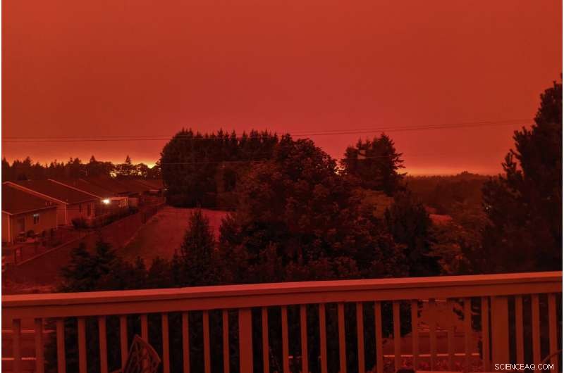 Massive Wildfire Smoke Clouds Blanket West Coast Skies
