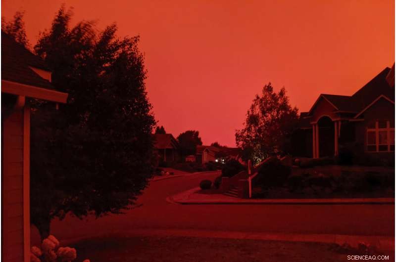 Massive Wildfire Smoke Clouds Blanket West Coast Skies