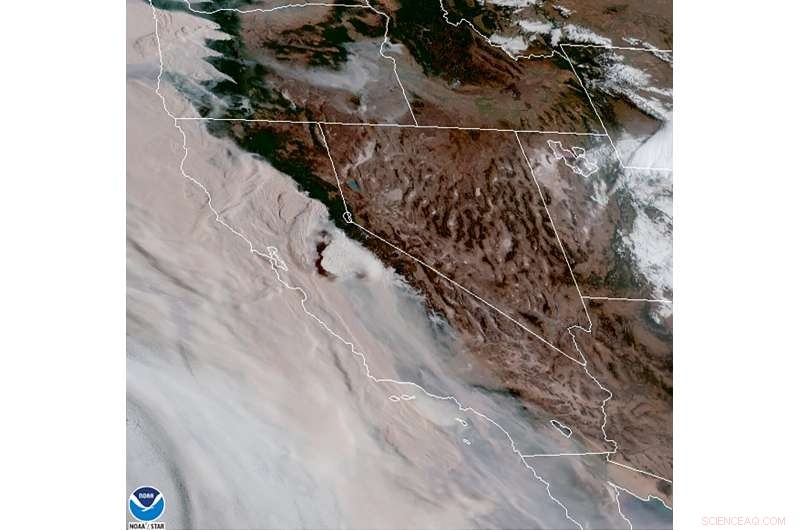 Massive Wildfire Smoke Clouds Blanket West Coast Skies