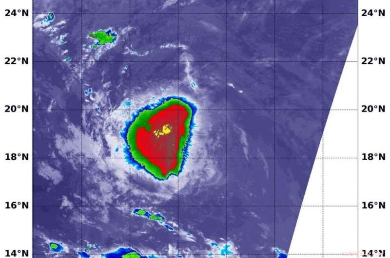 NASA Satellite Detects Wind Shear Shaping Tropical Storm Rene