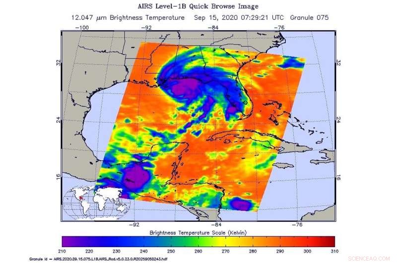 NASA s Aqua Satellite Detects Heavy Rain Potential Near Hurricane Sally
