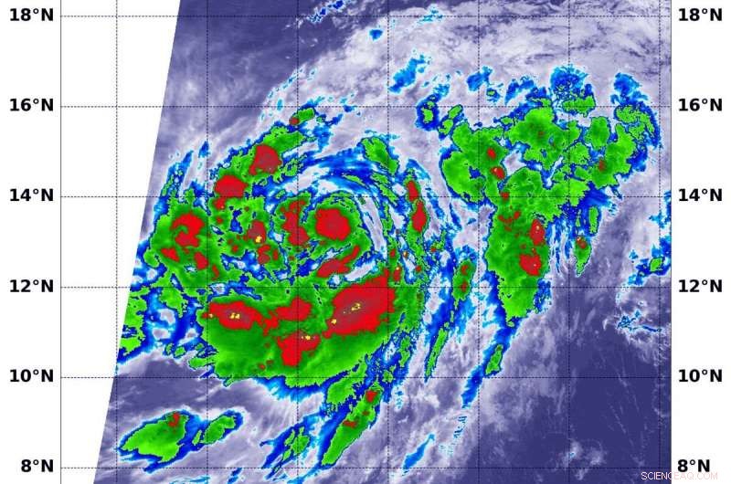 NASA Satellite Data Reveals Consolidation of the  Teddy  Weather System