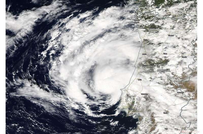 NASA’s Aqua Satellite Confirms Subtropical Storm Alpha in the North Atlantic