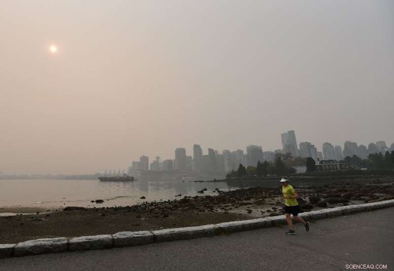 California Wildfire Smoke Blanket Vancouver, Canada