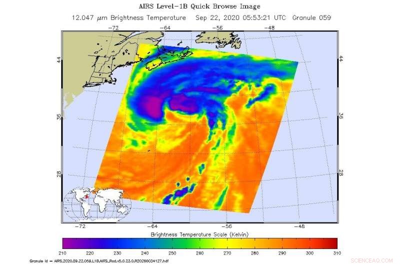NASA Tracks Post-Tropical Storm Teddy: Heavy Rainfall Forecast for Eastern Canada