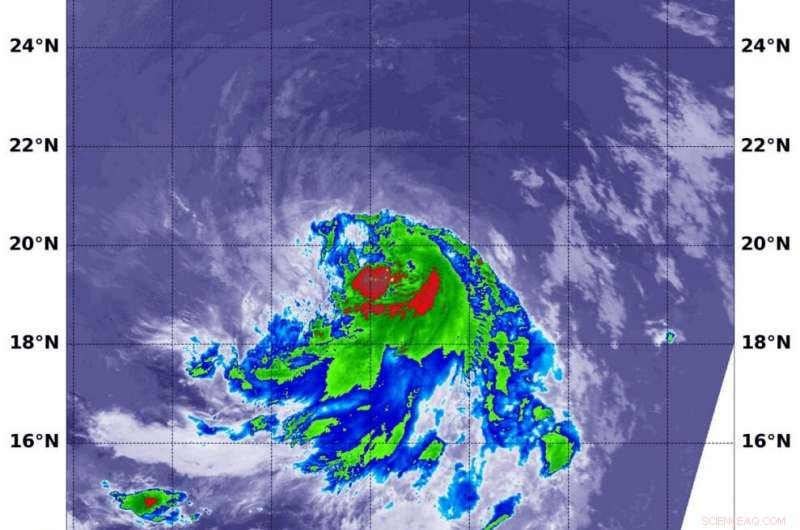 NASA Reveals Tropical Storm Lowell s Core Positioned North of Its Most Intense Thunderstorm Region